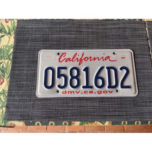 Plaque Originale California
