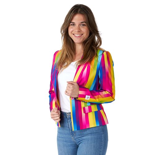 Veste Blazer Arc-En-Ciel Suitmeister Femme - Taille: L (Eu 42-44)