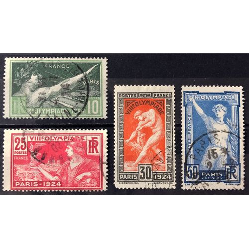 Série Jeux Olympiques / Jo / J.O. De Paris 1924 - N° 183, 184, 185, 186 Obl - France Année 1924 - Brn83 - N33247