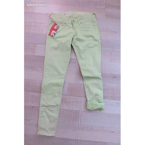 Jeans Femme Vert T 38/40 Pepe Jeans