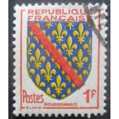France N°1002 Armoirie De Bourbonnais Oblitéré