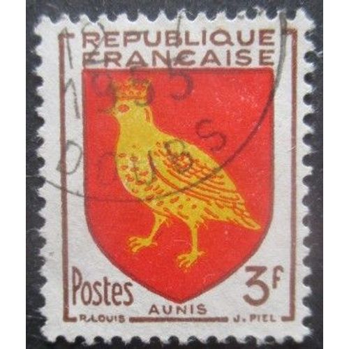 France N°1004 Armoirie Aunis Oblitéré