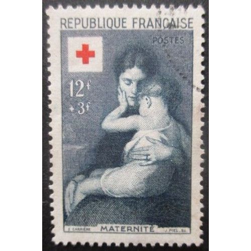France N°1006 Croix Rouge Oblitéré