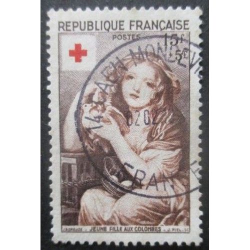 France N°1007 Croix Rouge Oblitéré