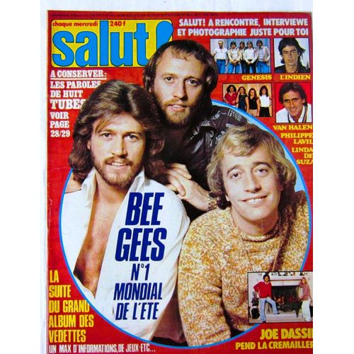 Salut 59 1978 Be Gees/Lavil/Michel Deloir L Indien/Nicoletta/Linda De Suza/Lenorman/Serge Lama/Van Halen/Sardou/Dassin/Genesis/Zarai