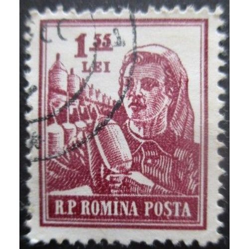 Roumanie N°1391 Ouvrière De Filature Oblitéré