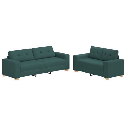 Vidaxl Ensemble De Canapés 2 Pièces Avec Coussins Jaune Tissu