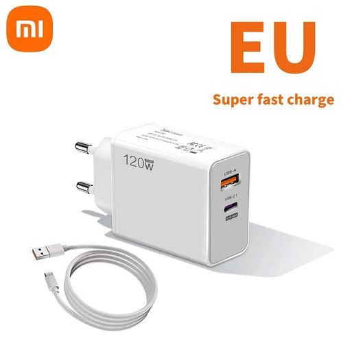 Chargeur Xiaomi 120w Charge Rapide Cable Type C
