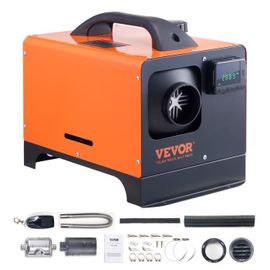 Chauffage Diesel Tout-en-Un -VEVOR - 12V 8kW 0,16-0,62L/h Réchauffeur d'Air
