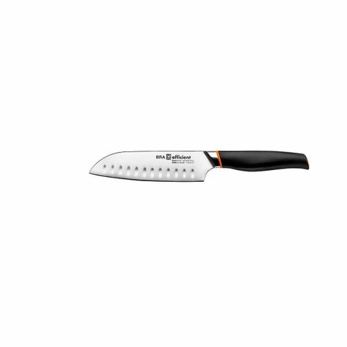 Couteau Santoku Bra A198003 Noir Gris Acier Inoxydable