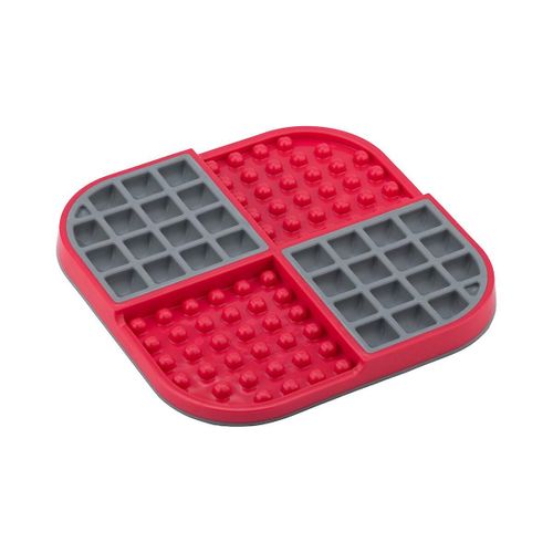 Mangeoire Pour Chien Lickimat Polypropylène Tpr Rouge