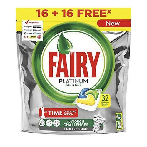 Pastilles pour lave-vaisselle Fairy All in 1 Platinum Fresh (24 unités)