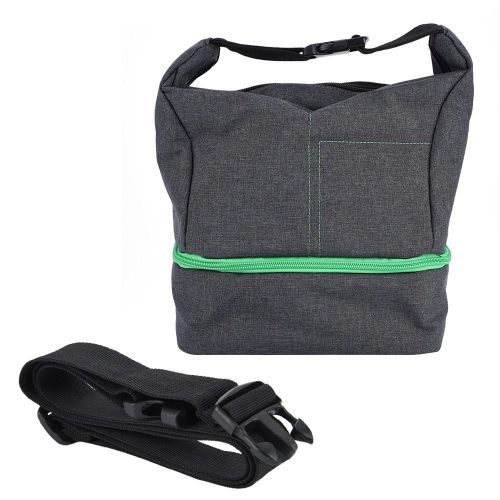 Extérieur en nylon simple épaule protection appareil photo sac à main étui pochette (vert)