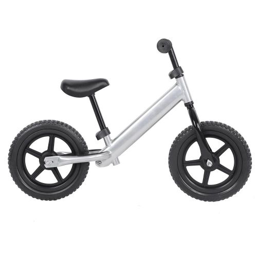 Roue De 12 Pouces En Acier Au Carbone Pour Enfants Vélo Sans Pédale Pour Enfants (Argent)