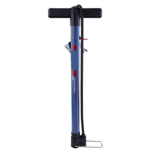 Sahoo Outdoor Vertical Bicycle Pump Portable Bike Ingonfleur (Bleu Foncé)