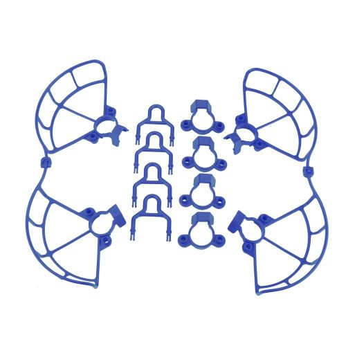 Protections D'hélice Pales Housse De Protection + Train D'atterrissage Surélevé Pour Dji Spark (Bleu)-Générique