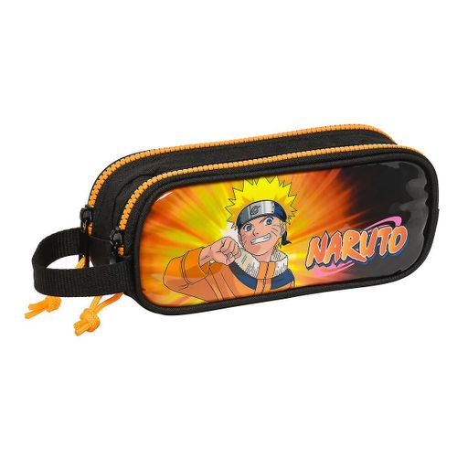 Trousse Fourre-Tout Double Naruto Noir Orange 21 X 8 X 6 Cm