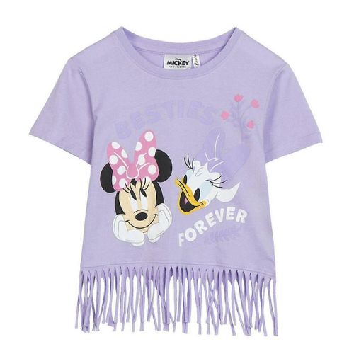 T-Shirt Manches Courtes Enfant Minnie Mouse Violet