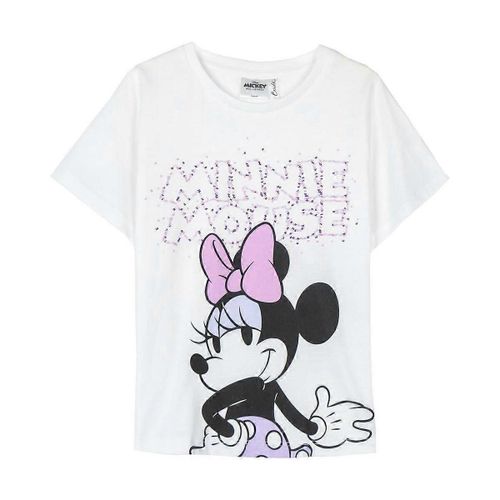 T-Shirt À Manches Courtes Pour Enfant Minnie Mouse White