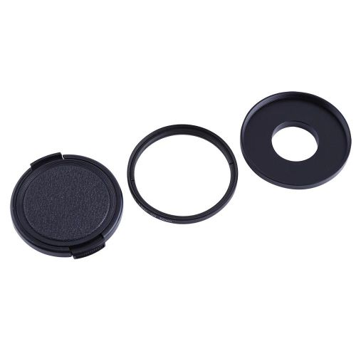 Bague de conversion de filtre 52MM + lentille de filtre UV + capuchon de protection d'objectif pour Gopro Hero 3/3 + /4