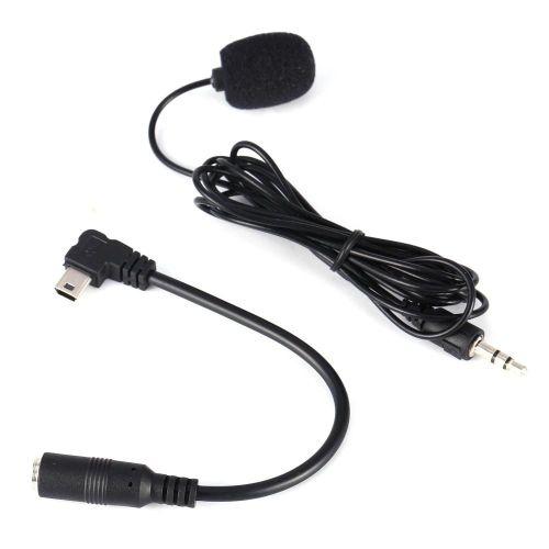 Microphone externe noir 3,5 mm à pince sur le micro + câble adaptateur pour GoPro Hero4 3/3+