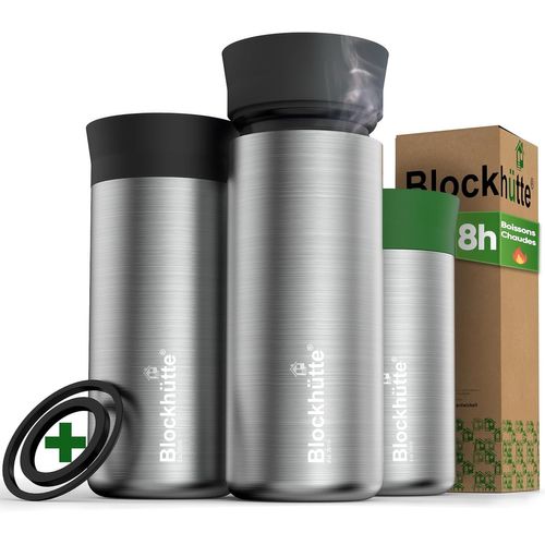SHIBA-Travel Mug Isotherme Cafe en Acier Inoxydable \u2013 354ml Tasse Isotherme, Mug Thermos gardant la chaleur jusqu'à 8 h - Gob[1