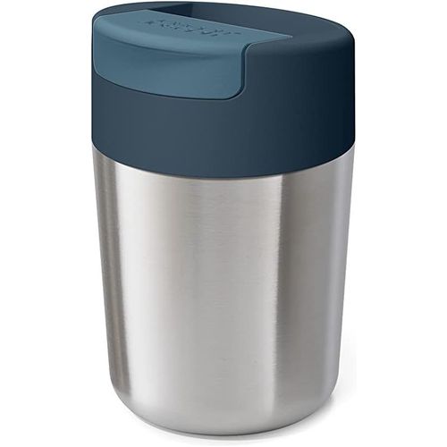 SHIBA-Sipp Travel Mug Isotherme avec Couvercle, Thermos Café Étanche, Réutilisable, Tasse Isotherme pour Café et Thé, 340 ml, Acie[1