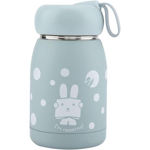 SHIBA-Tasse sous vide Bouteille à café isotherme, Mini tasse isotherme motif lapin mignon 320ml, Mug de voyage Bouteille à lait En[8