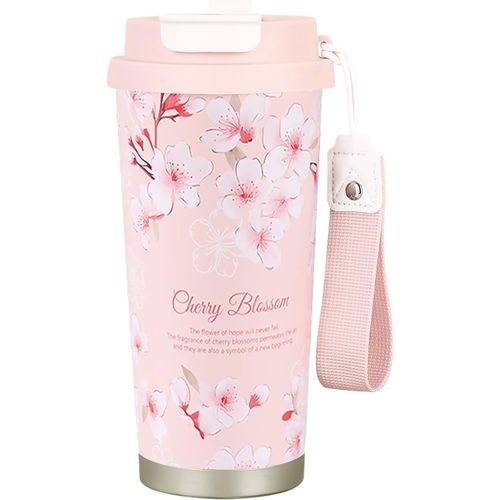 SHIBA-Tasse a Cafe Thermos Isotherme,Mug Isotherme 500ml,Thermos avec Couvercle Étanche,Double paroi en acier Inoxydable Tasses à [9