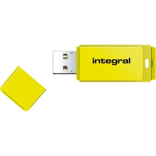 SHIBA-- Clé 8 Go USB 2.0 - Neon - Jaune[1112]