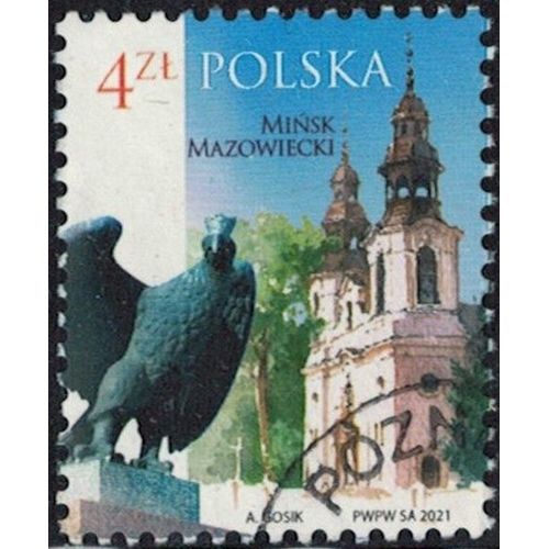 Pologne 2021 Oblitéré Used Ville De Minsk Mazowiecki Y&T Pl 4863 Su