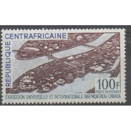 Centrafrique Timbre Exposition Universelle De Montréal 1967