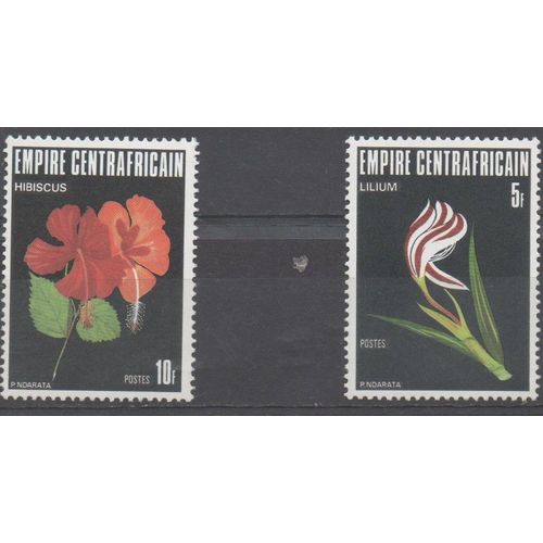 Centrafrique ( Empire ) Timbres Fleurs 1977