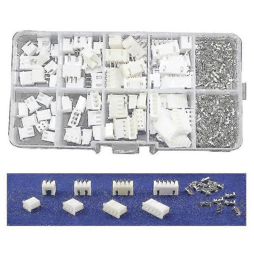 Kit 40 ensembles dans la boîte 2p 3p 4p 5 broches 2.54mm pitch terminal / boîtier / broche connecteur d¿en-tête fil Conne-dt