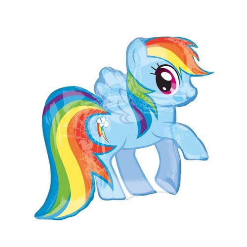 Ballon Aluminium My Little Pony Rainbow Dash 71 X 68 Cm