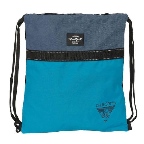 Backpack With Strings Blackfit8 California Blue Black 35 X 40 X 1 Cm
