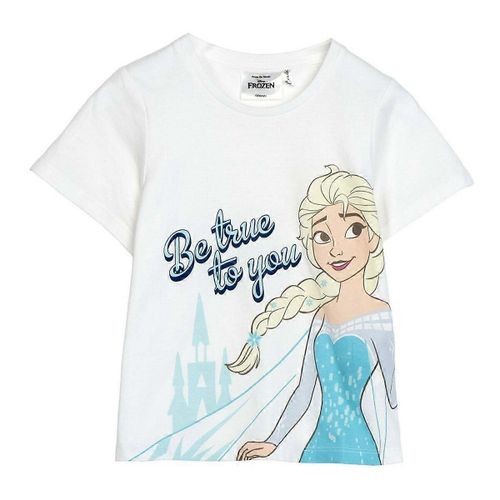 T-Shirt À Manches Courtes Pour Enfant Frozen White