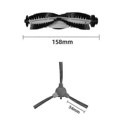 Remplacement du côté du rouleau principal compatible avec le robot aspirateur Ionvac Robo Vac 2000 Pièce de rechange Accessoire d¿aspirateur