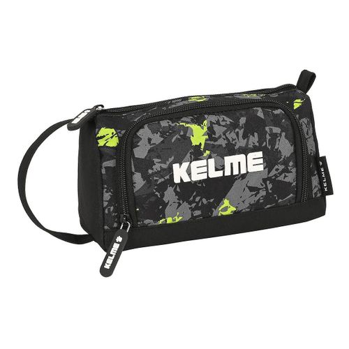 Trousse Scolaire Avec Accessoires Kelme Jungle Noir Gris Citron 20 X 11 X 8.5 Cm (32 Pièces)