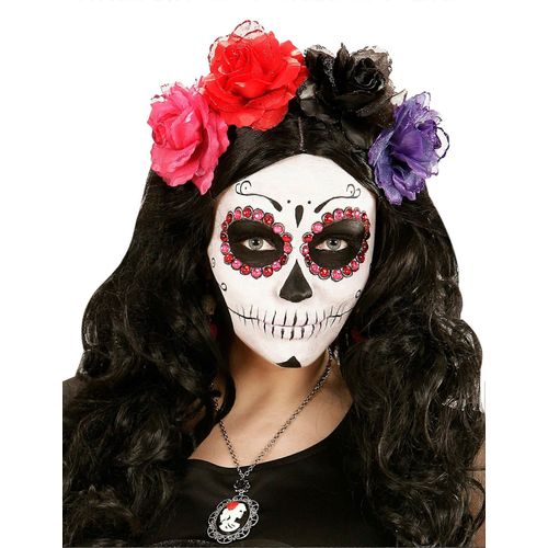 40 Strass Roses Et Rouges Adulte Dia De Los Muertos
