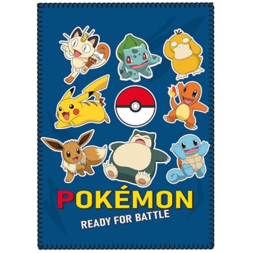 Couverture Pokémon Pikachu 100 X 140 Cm Multicolore Polyester