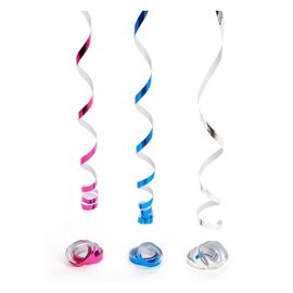 Rouleaux Serpentins Couleurs Métalliques Assorties Disco