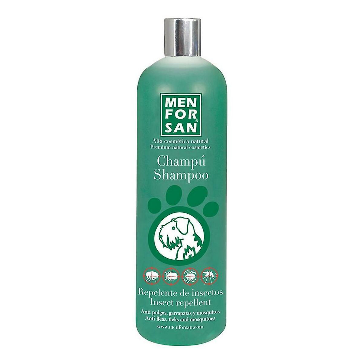Shampoing Pour Animaux De Compagnie Menforsan Chien Répulsif D'Insectes Citronnelle 1 L