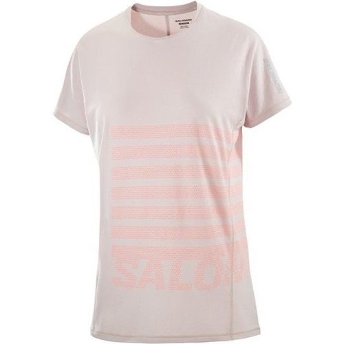 Women's Sense Aero Graphic T-Shirt De Running Taille M, Rose