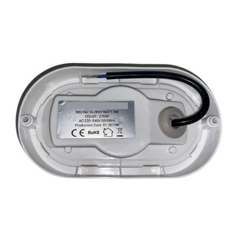 Applique Murale Led Hublot 8w Ip54 Blanc - Blanc Neutre 4200k - 5500k