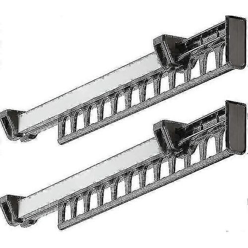 Porte-vêtements Armoire extractible Armoire Coulissante Compatible Hanger Support Porte-manteau Compatible 12 Cintres Longueur 315 Mm Lot De 2 Jnnjv-h