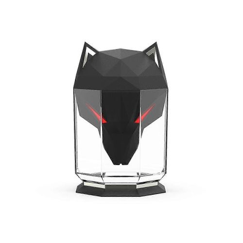 650ml Wolf Air Humidificateur Usb Électrique Diffuseur d¿huiles essentielles Portable Pulvérisateur à brume froide avec noir