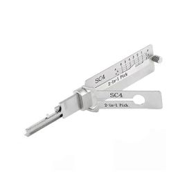 Serrurier Lishi 2 en 1 outils sc4 compatible avec l¿outil à main d¿ouvre-serrure civil de porte Outil à main de serrurier professionnel