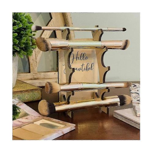 Étagère De Pinceau De Maquillage Étagère De Rangement Vintage Étagère De Rangement Étagère De Bureau Présentoir Présentoir Rack De Rangement Makeu-