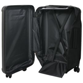 vidaXL valise pliable coque rigide 24'' gris foncé 43x27x66 cm ABS